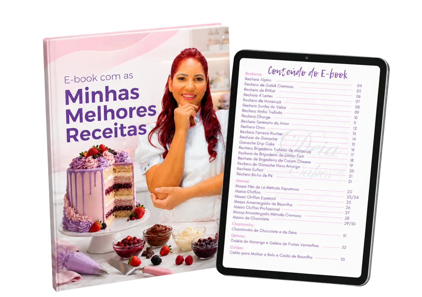 E-book de receitas de confeitaria