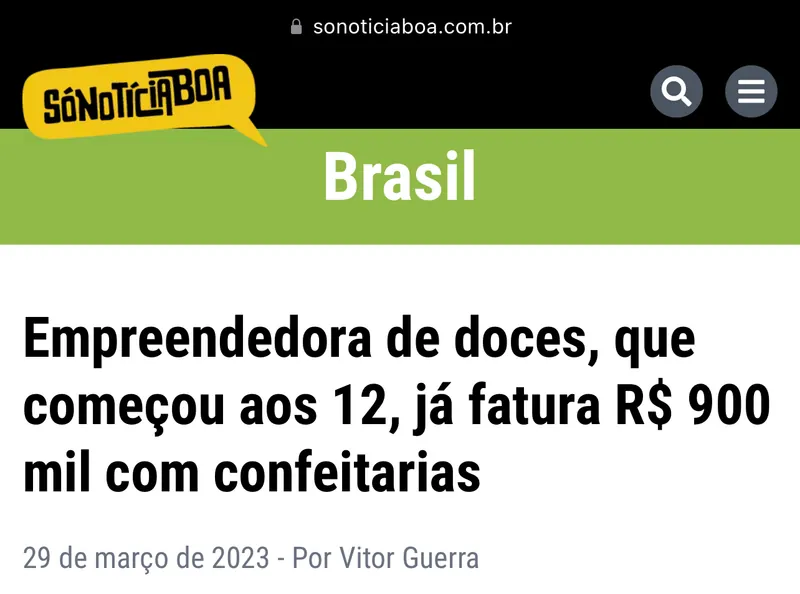 Notícia Confeitaria 4